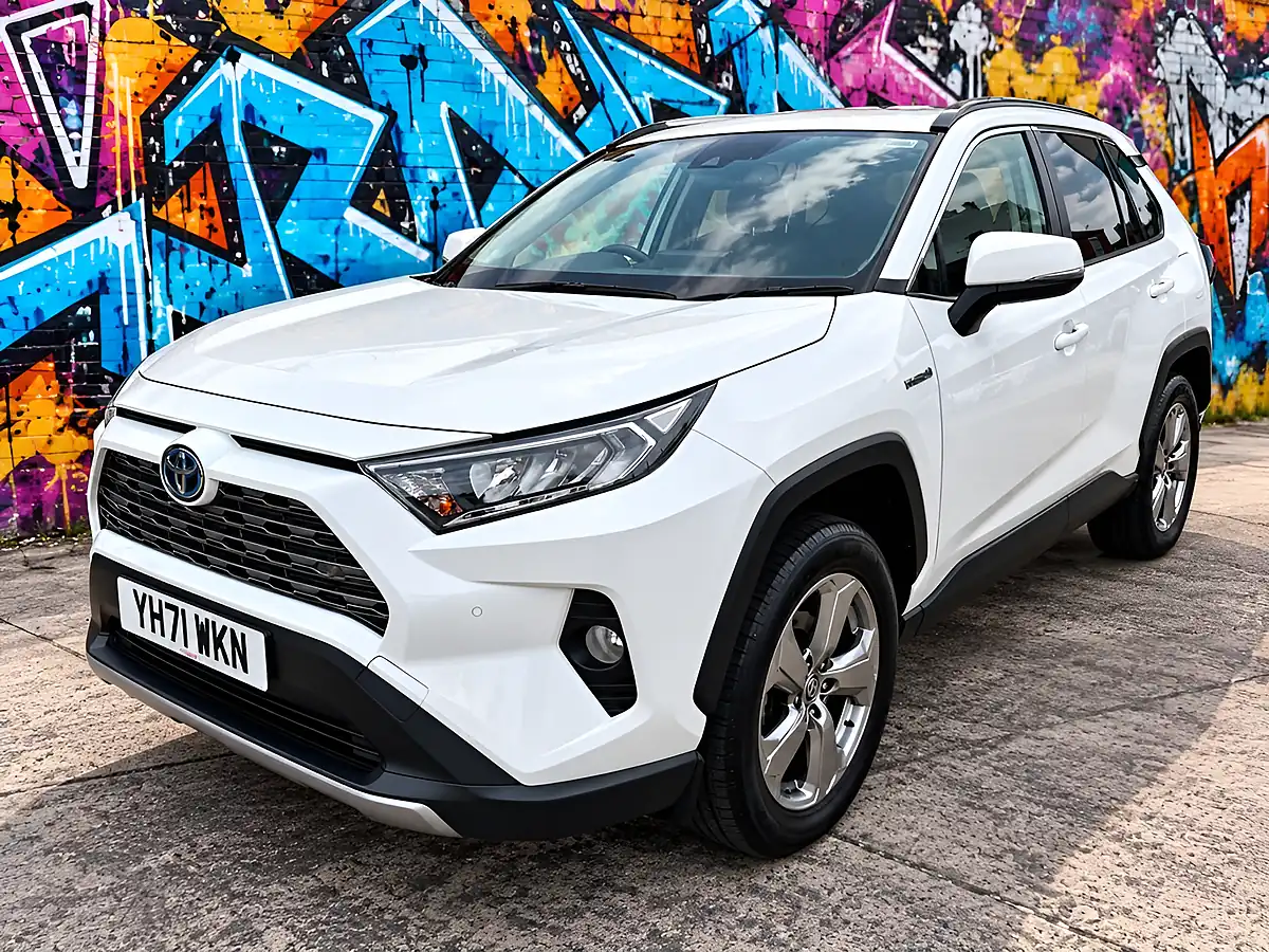 Used 2021 Toyota Rav4 Design Pure White - Interior and Exterior details 3