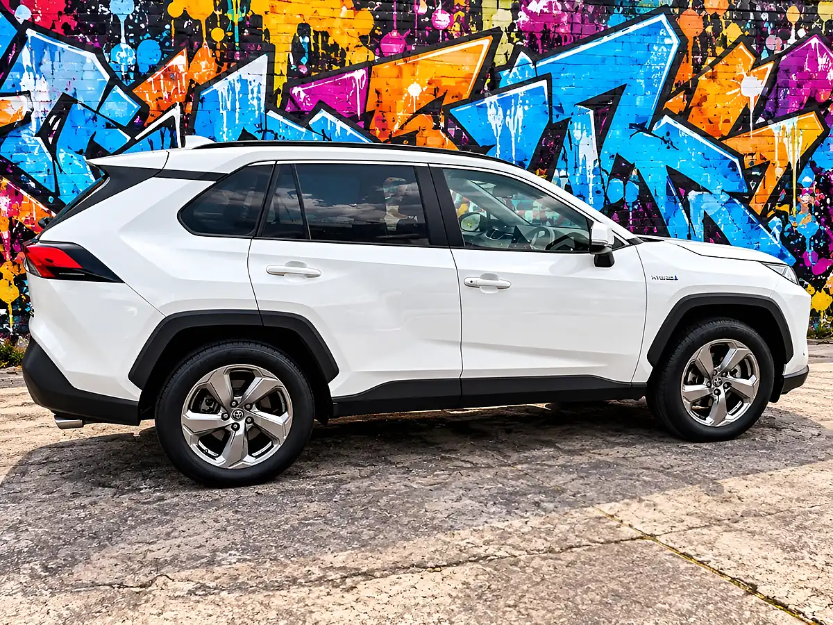 Used 2021 Toyota Rav4 Design Pure White - Interior and Exterior details 9