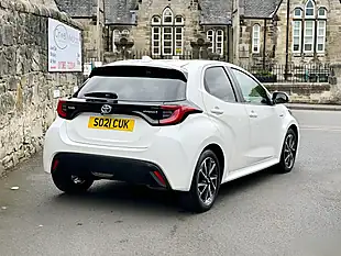 Used 2021 Toyota Yaris Design White - Interior and Exterior details 11