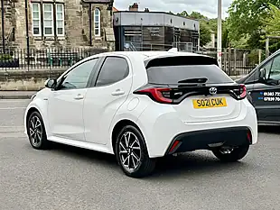 Used 2021 Toyota Yaris Design White - Interior and Exterior details 12