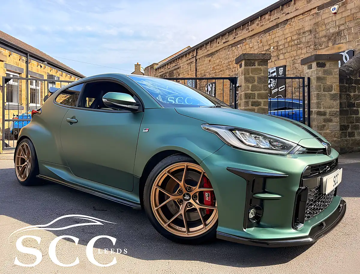 Used 2021 Toyota Yaris Gr Circuit Olive Matte Green - Front View