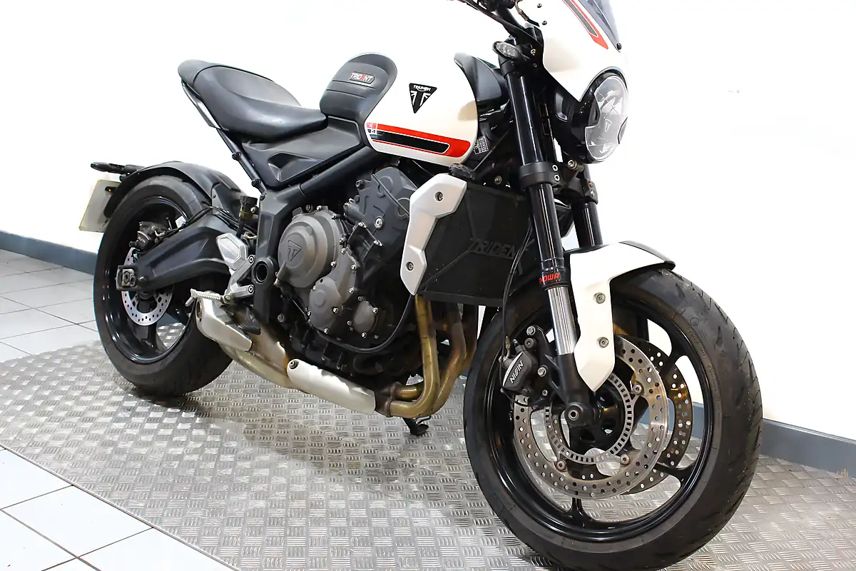 Used 2021 Triumph Trident White - Interior and Exterior details 2