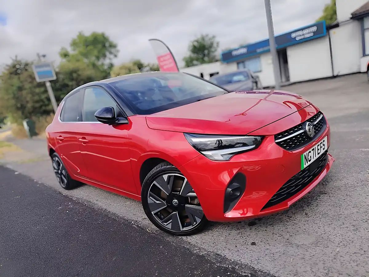 Used 2021 Vauxhall Corsa Electric Elite Nav Premium Red - Front View