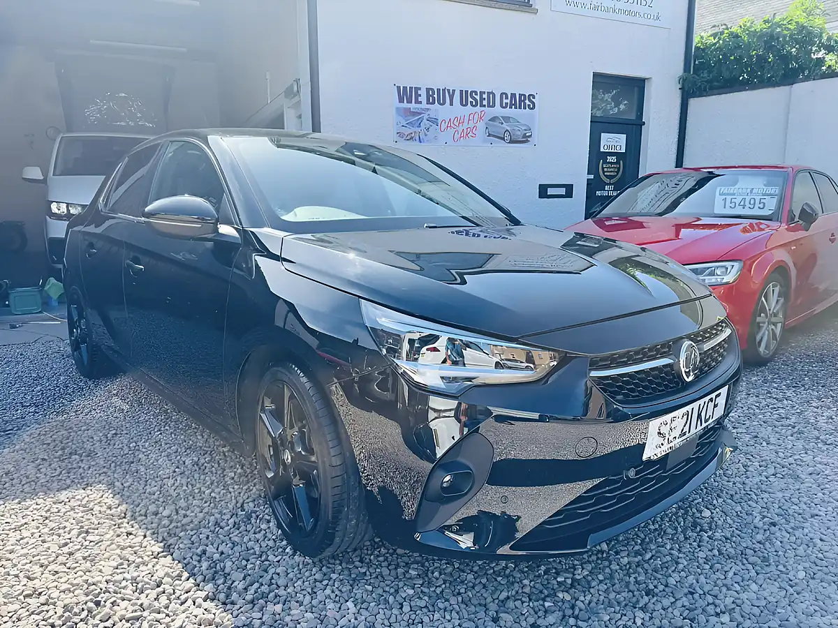 Used 2021 Vauxhall Corsa Elite Nav Premium Black - Front View
