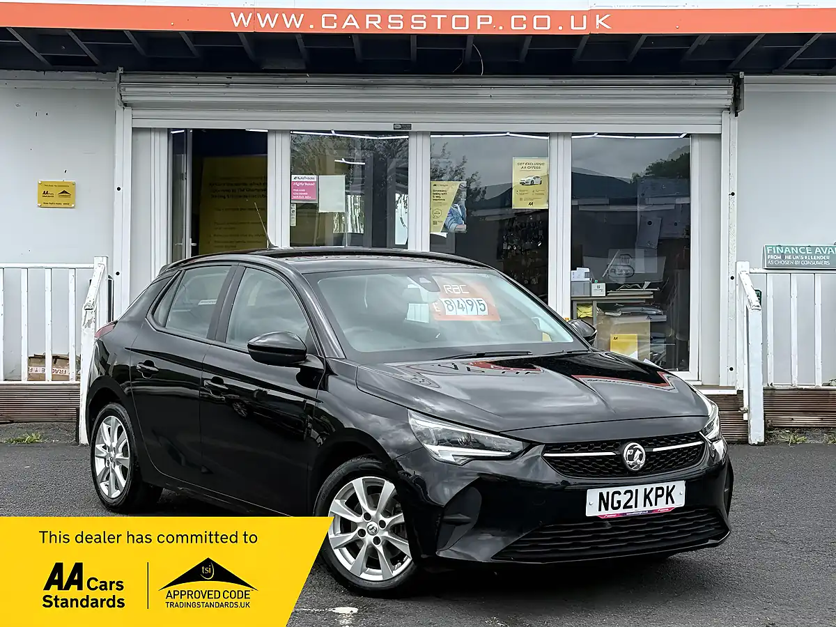 Used 2021 Vauxhall Corsa Se Premium Black - Front View