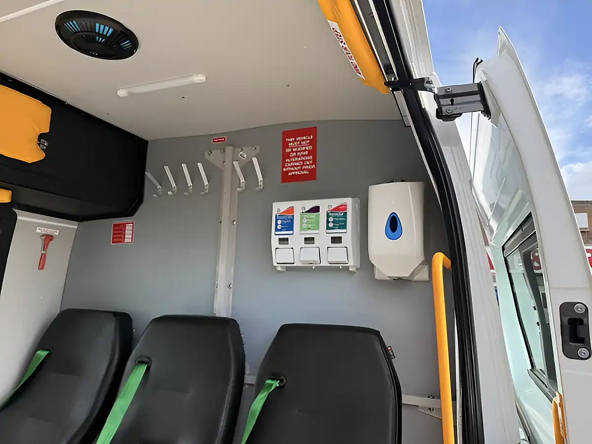Used 2021 Vauxhall Movano Messing Unit / Welfare Van White - Interior and Exterior details 11
