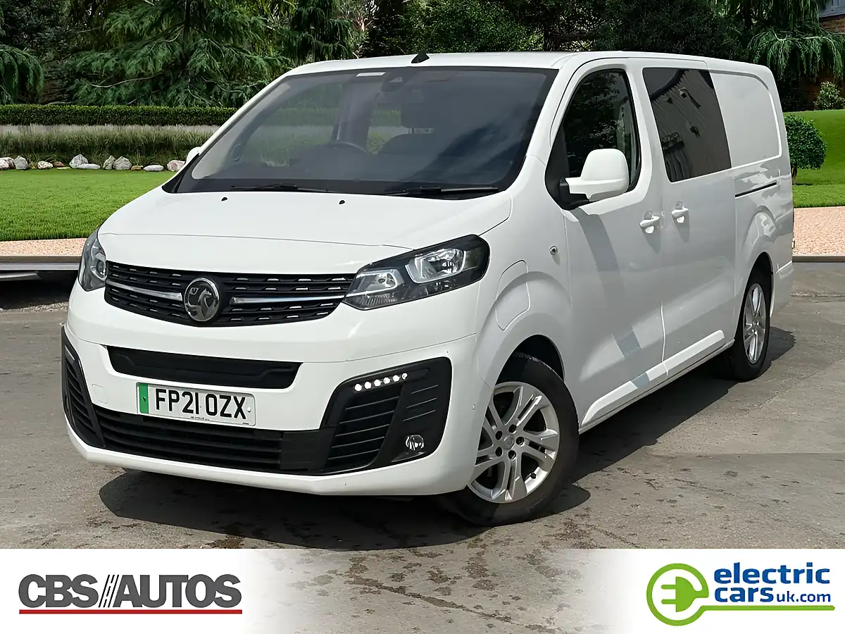 Used 2021 Vauxhall Vivaro Electric Elite White - Front View