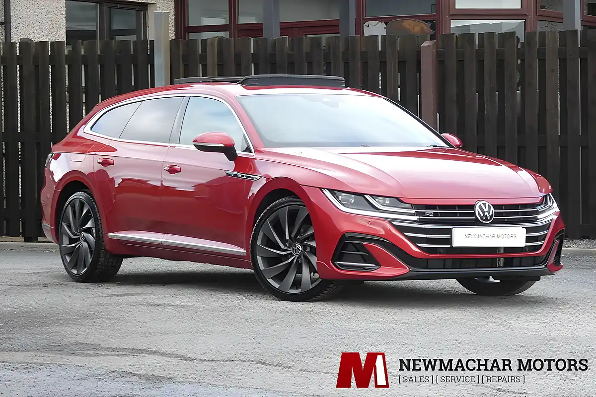 Used 2021 Volkswagen Arteon R-Line Shooting Brake Red - Front View