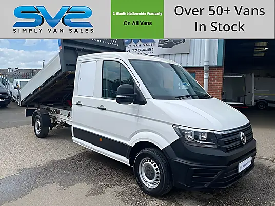 2021 Volkswagen Crafter Double Crew Cab Tipper 177BHP