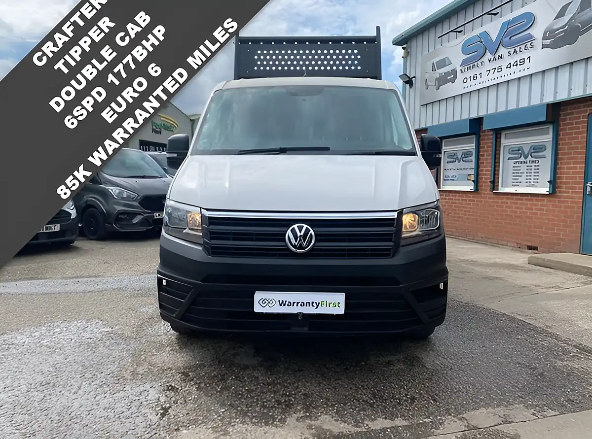 Used 2021 Volkswagen Crafter Double Crew Cab Tipper Lwb RWD White - Interior and Exterior details 2
