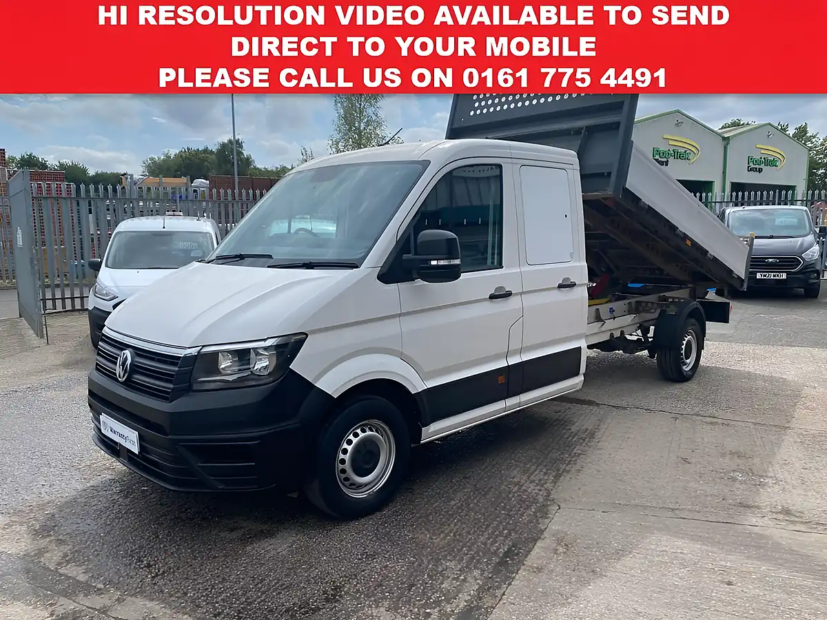 Used 2021 Volkswagen Crafter Double Crew Cab Tipper Lwb RWD White - Interior and Exterior details 3