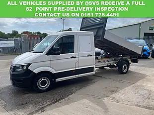 Used 2021 Volkswagen Crafter Double Crew Cab Tipper Lwb RWD White - Interior and Exterior details 4
