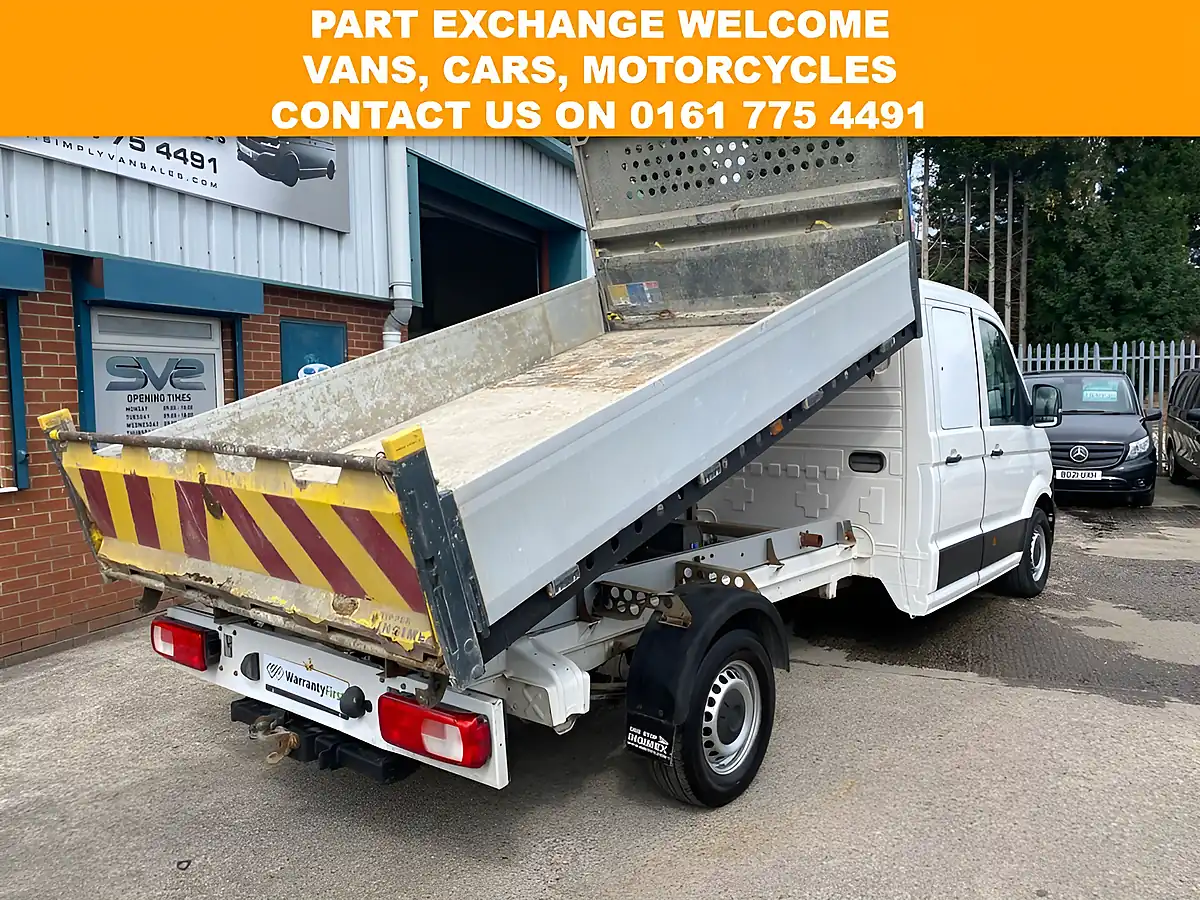 Used 2021 Volkswagen Crafter Double Crew Cab Tipper Lwb RWD White - Interior and Exterior details 7