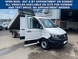 Used 2021 Volkswagen Crafter Double Crew Cab Tipper Lwb RWD White - Interior and Exterior details 8