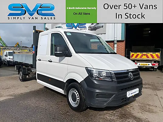 2021 Volkswagen Crafter Double Cab Tipper 140bhp