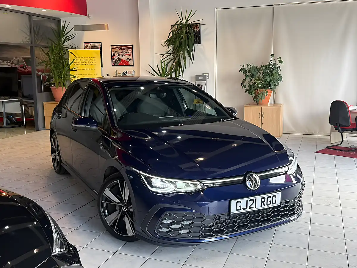 Used 2021 Volkswagen Golf Gtd Blue - Front View