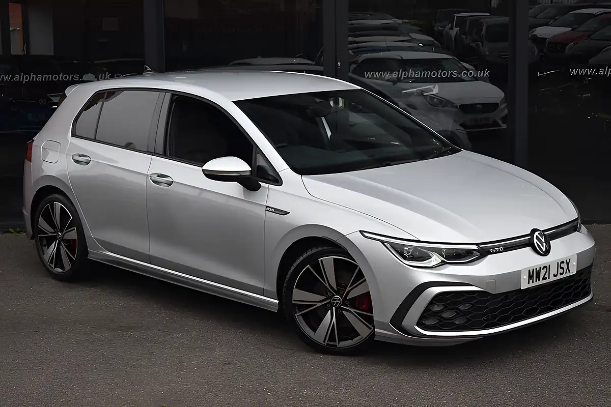Used 2021 Volkswagen Golf Gtd Reflex Silver - Front View