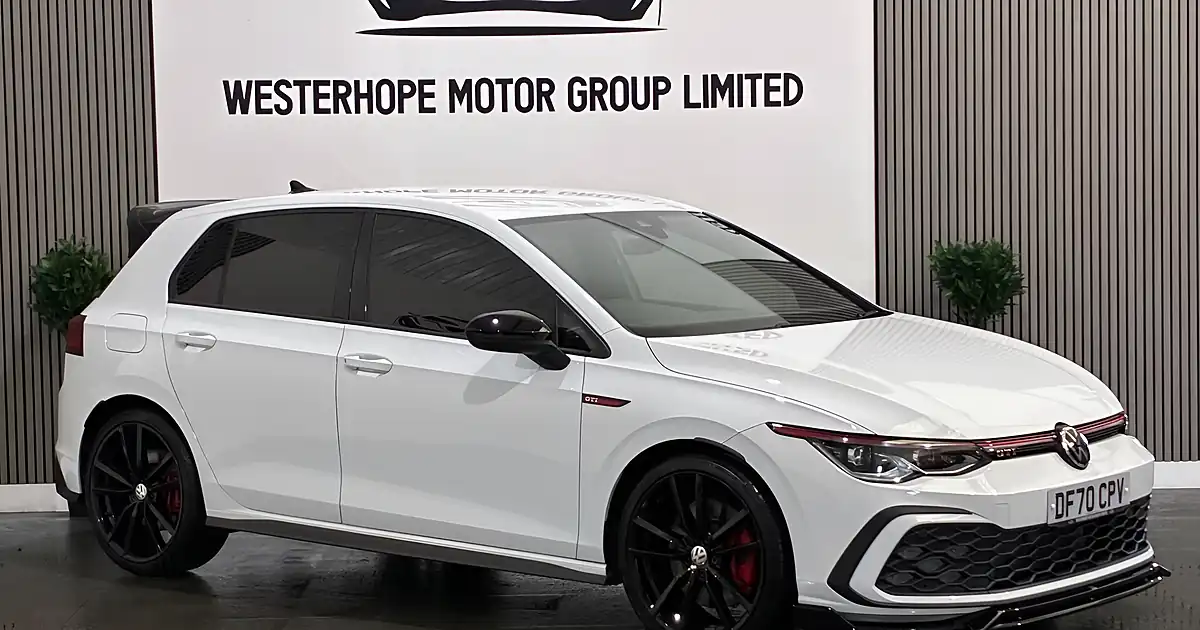 Used 2021 Volkswagen Golf GTI White - Front View