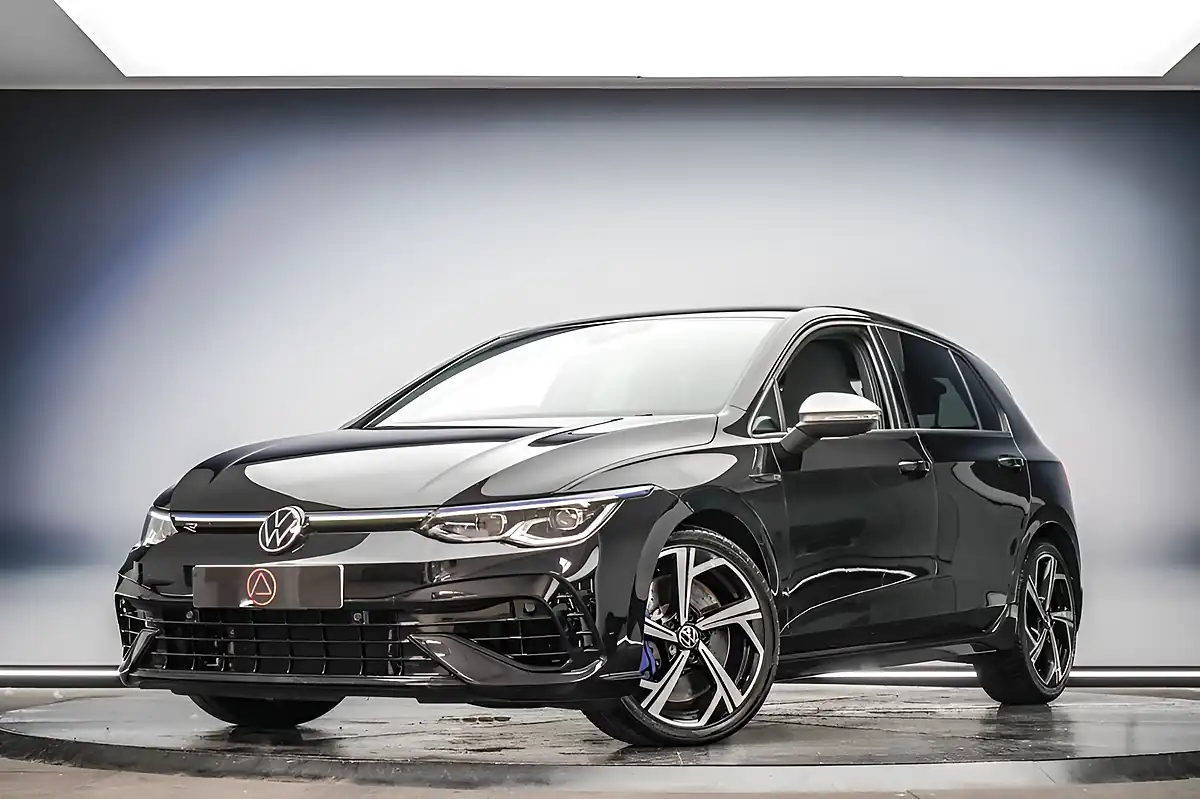Used 2021 Volkswagen Golf R Black - Front View