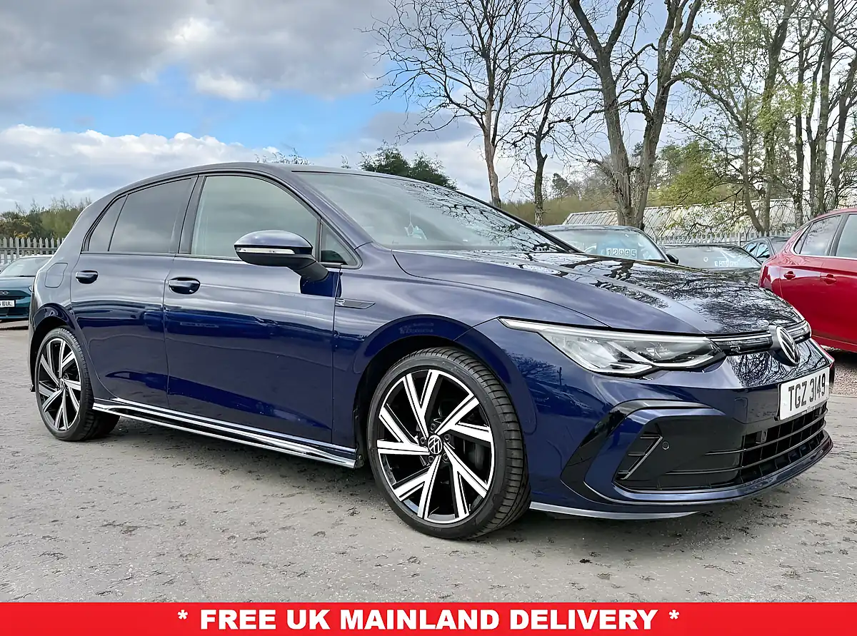 Used 2021 Volkswagen Golf R-Line Atlantic Blue - Front View