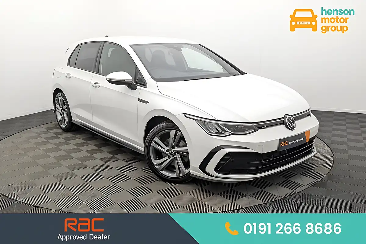 Used 2021 Volkswagen Golf R-Line White - Front View