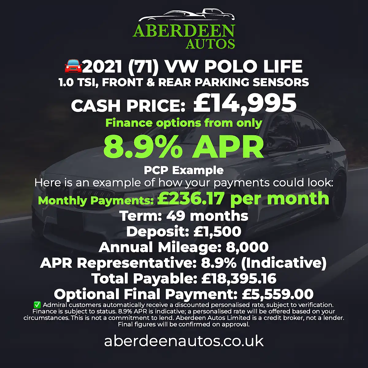 Used 2021 Volkswagen Polo Life Grey - Interior and Exterior details 4