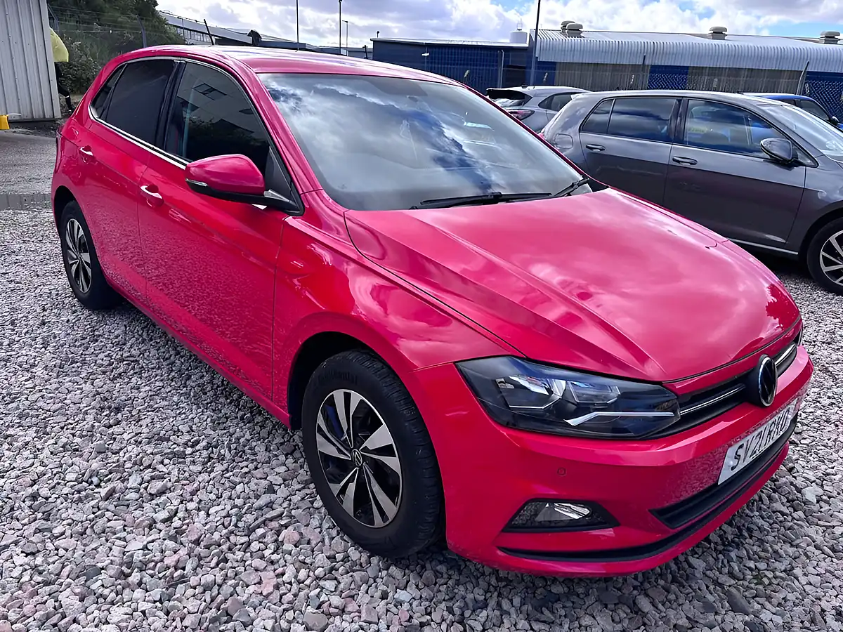 Used 2021 Volkswagen Polo Match Red - Front View