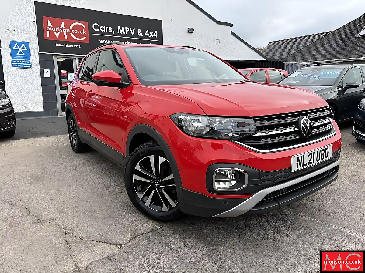 Used 2021 Volkswagen T-Cross United Red - Front View