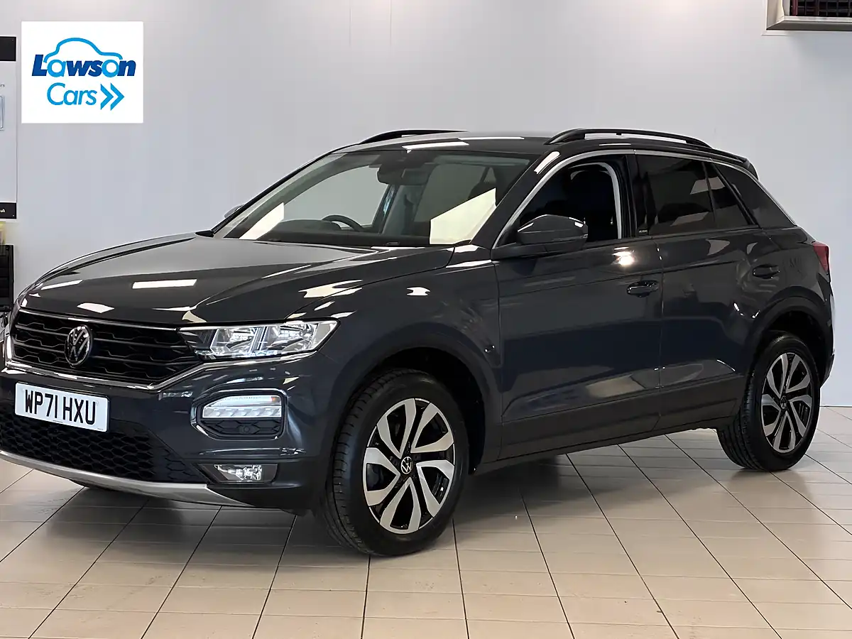 Used 2021 Volkswagen T-Roc Active Urano Grey - Front View