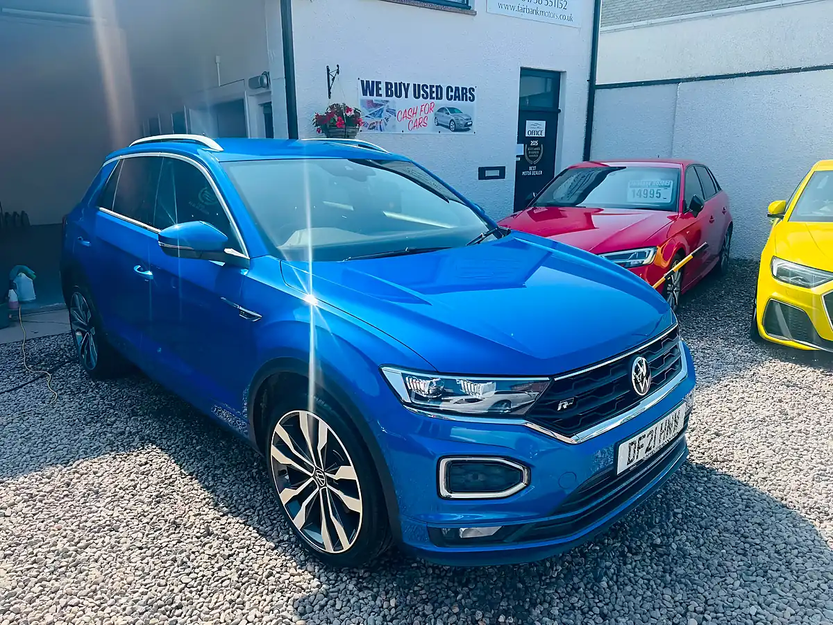 Used 2021 Volkswagen T-Roc R-Line Blue - Interior and Exterior details 2
