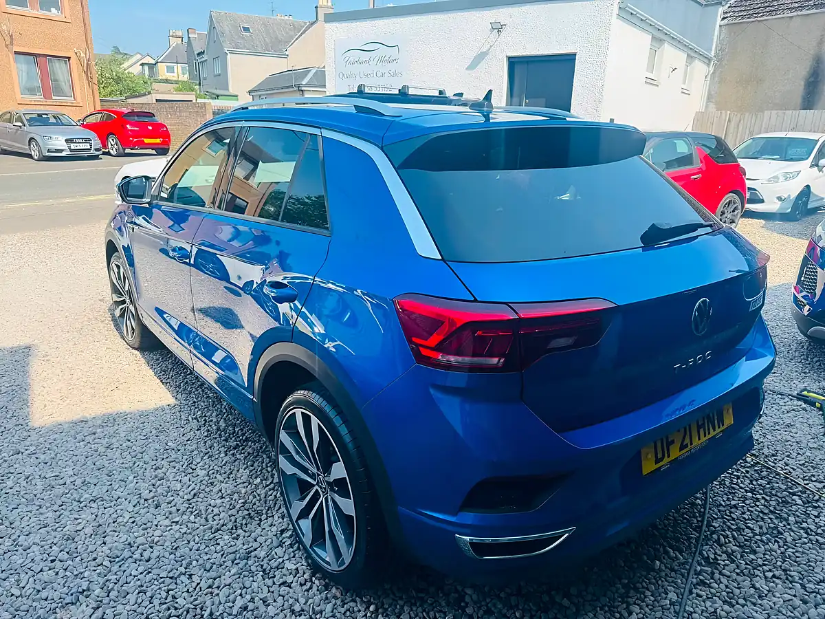 Used 2021 Volkswagen T-Roc R-Line Blue - Interior and Exterior details 4