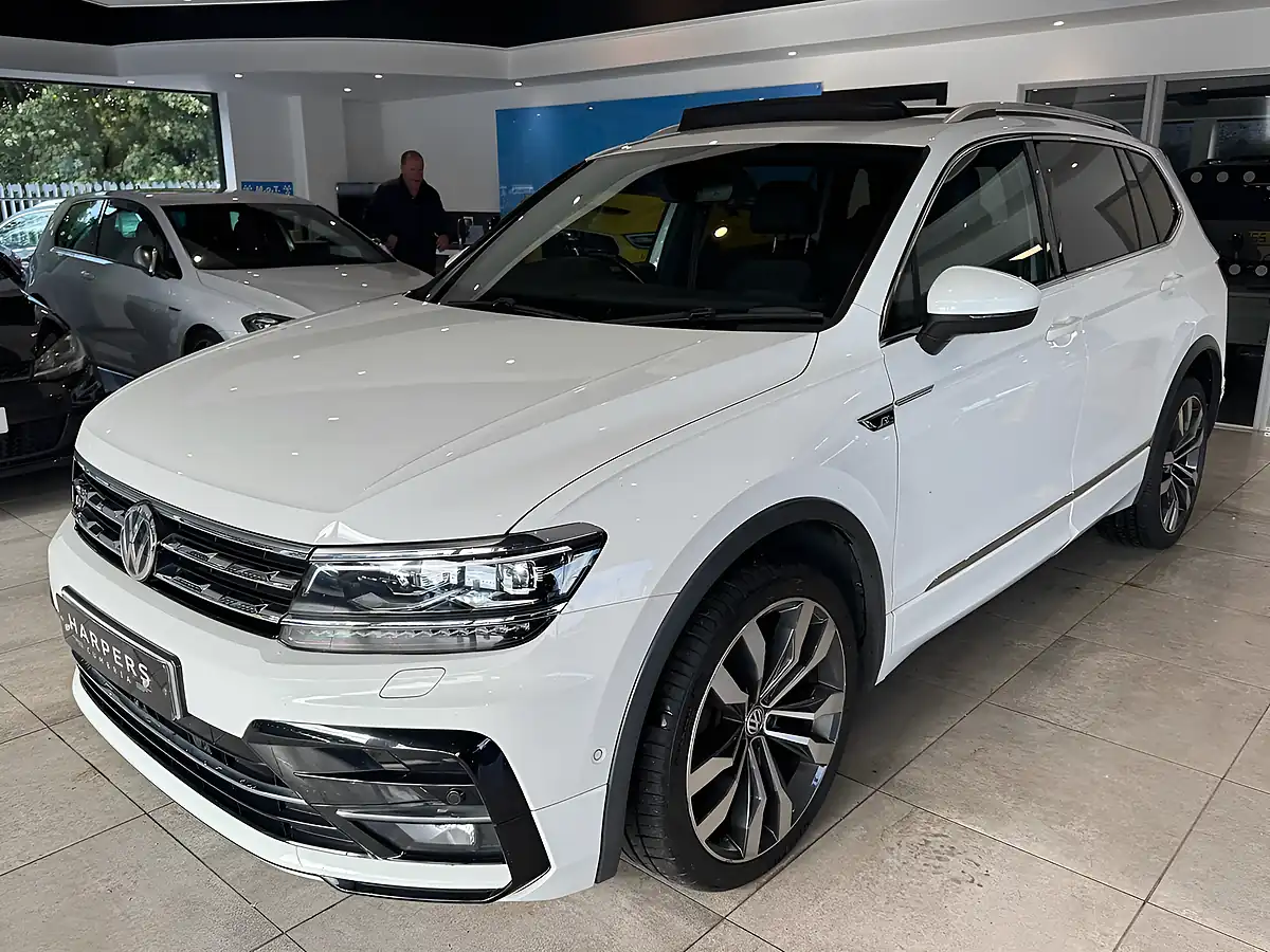 Used 2021 Volkswagen Tiguan Allspace R-Line Tech White - Interior and Exterior details 17