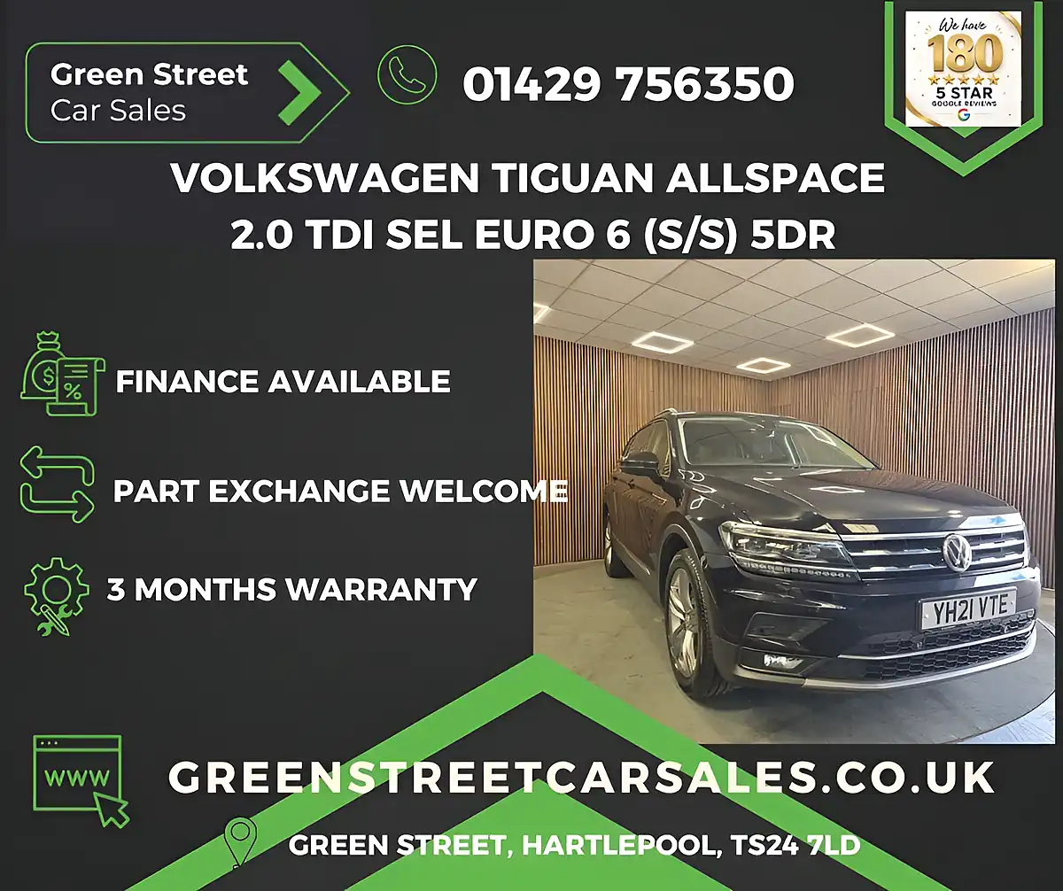 Used 2021 Volkswagen Tiguan Allspace Sel Black - Interior and Exterior details 2