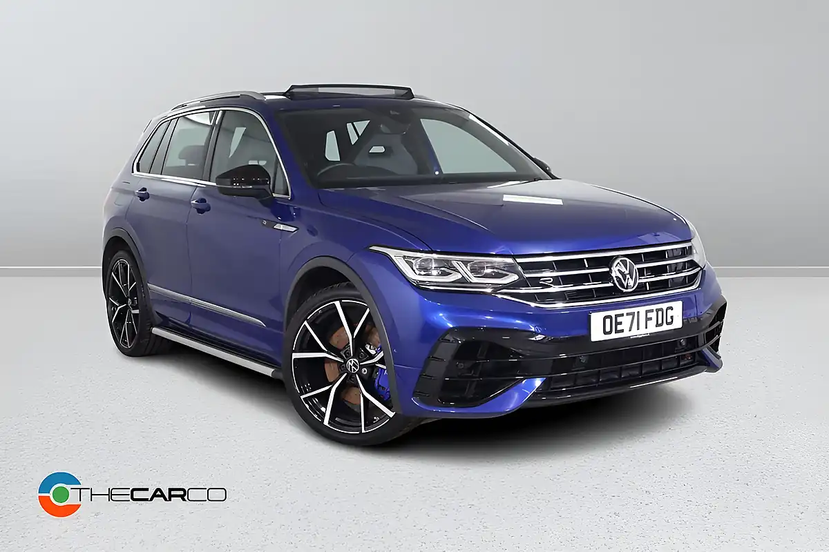 Used 2021 Volkswagen Tiguan R Blue - Front View