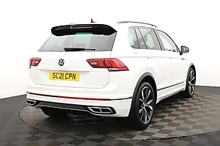 Used 2021 Volkswagen Tiguan R-Line White - Interior and Exterior details 3