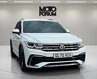 Used 2021 Volkswagen Tiguan R-Line White - Interior and Exterior details 10