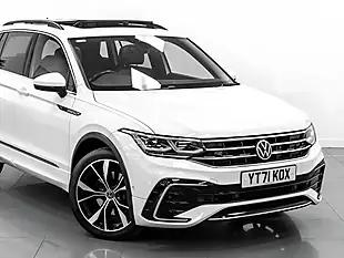 Used 2021 Volkswagen Tiguan R-Line White - Interior and Exterior details 10