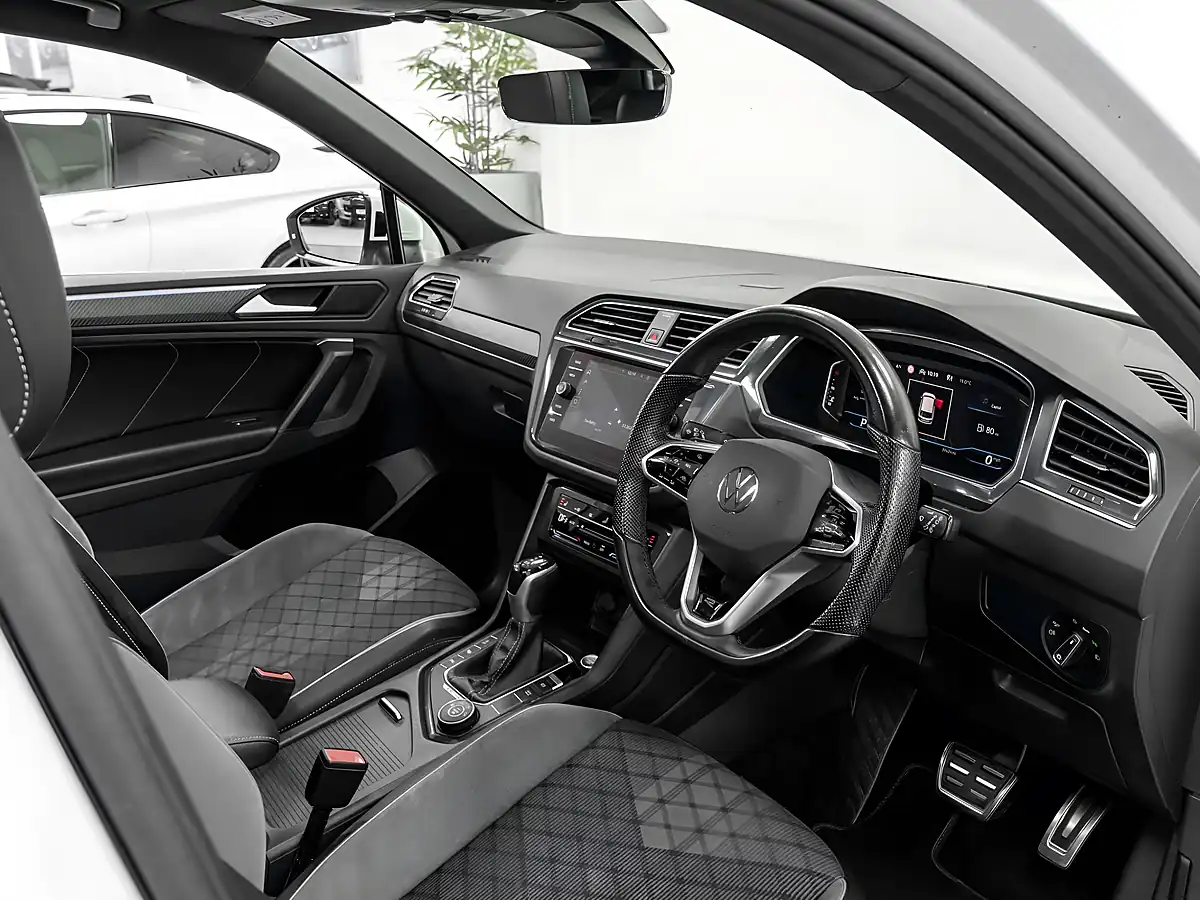 Used 2021 Volkswagen Tiguan R-Line White - Interior and Exterior details 17