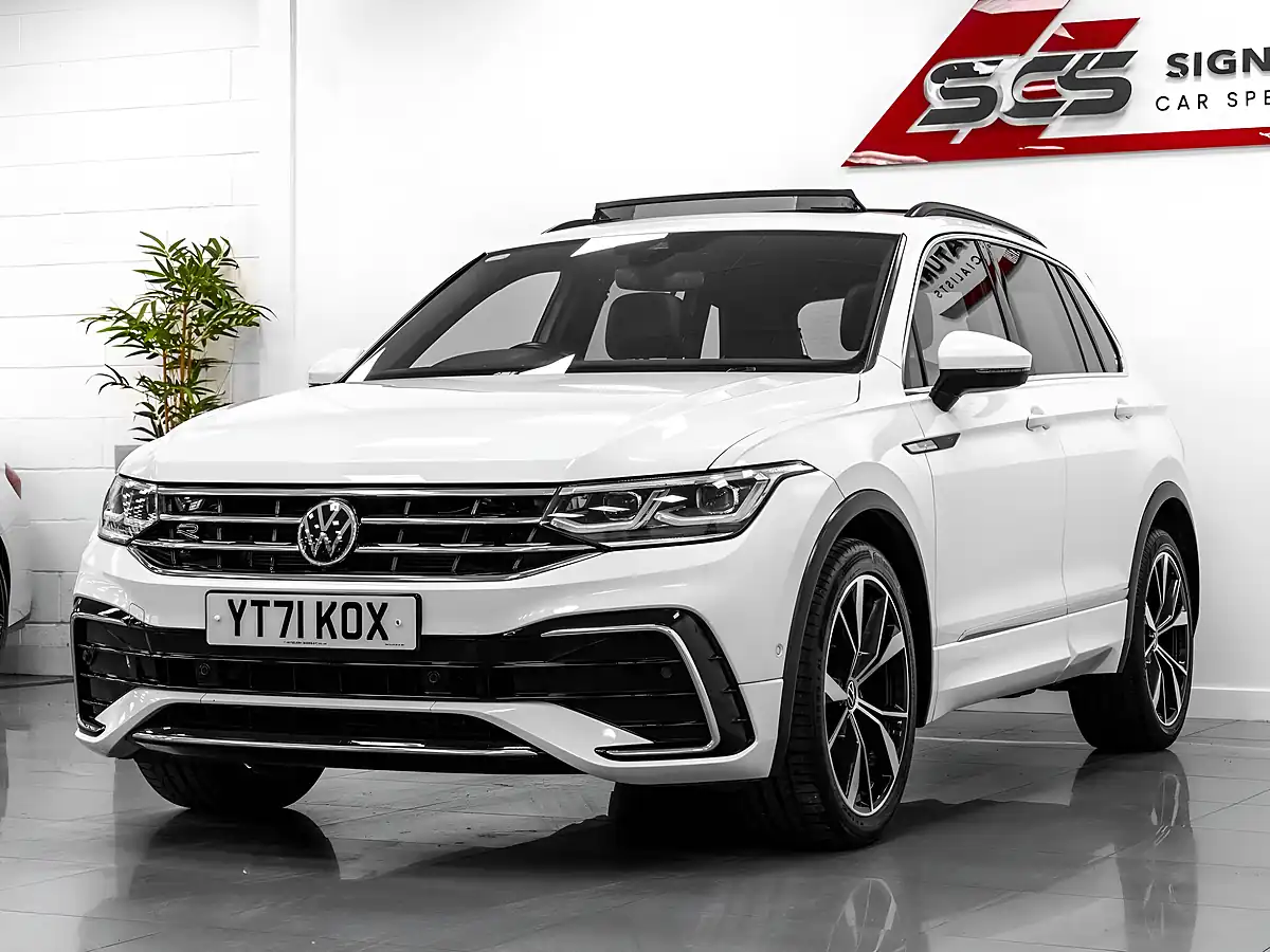 Used 2021 Volkswagen Tiguan R-Line White - Interior and Exterior details 2