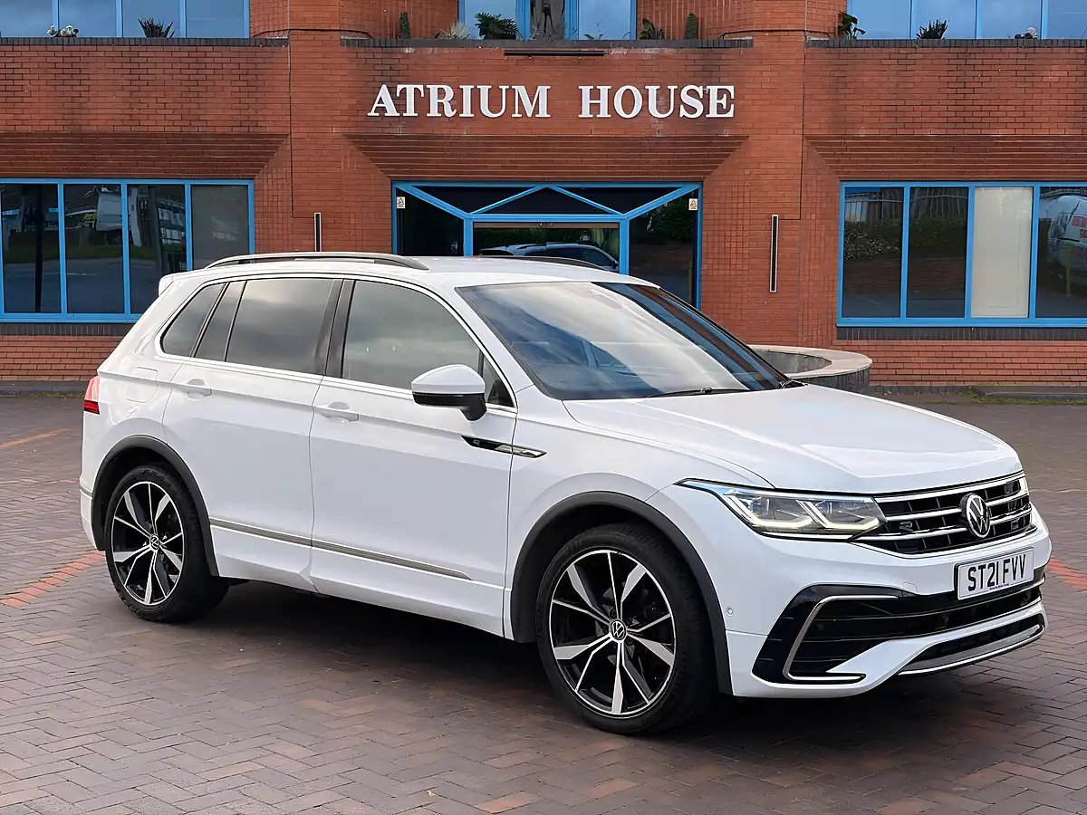 Used 2021 Volkswagen Tiguan R-Line White - Interior and Exterior details 2