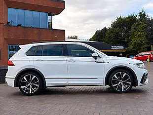 Used 2021 Volkswagen Tiguan R-Line White - Interior and Exterior details 4