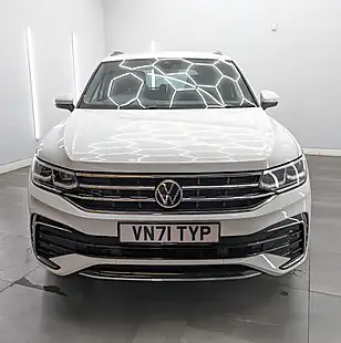 Used 2021 Volkswagen Tiguan R-Line White - Interior and Exterior details 4