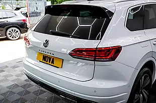 Used 2021 Volkswagen Touareg R-Line Tech Oryx White Metallic - Interior and Exterior details 10