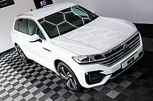 Used 2021 Volkswagen Touareg R-Line Tech Oryx White Metallic - Interior and Exterior details 4