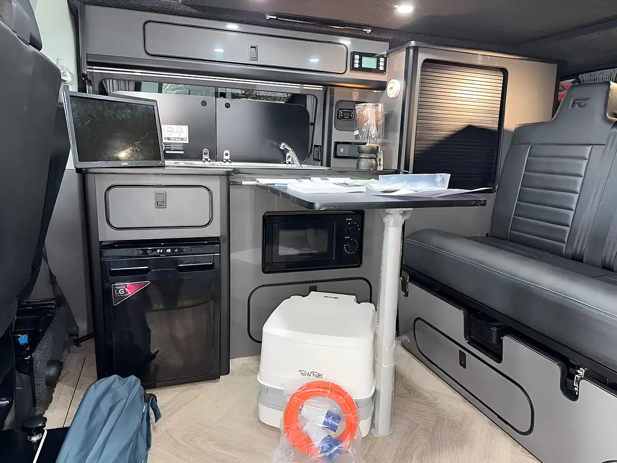 Used 2021 Volkswagen Transporter Campervan Black - Interior and Exterior details 15