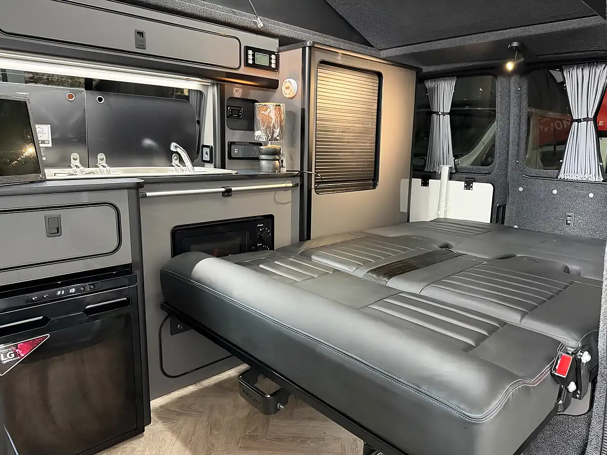 Used 2021 Volkswagen Transporter Campervan Black - Interior and Exterior details 4
