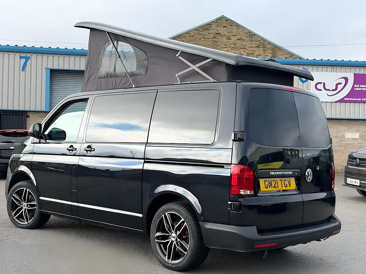 Used 2021 Volkswagen Transporter Campervan Black - Interior and Exterior details 8