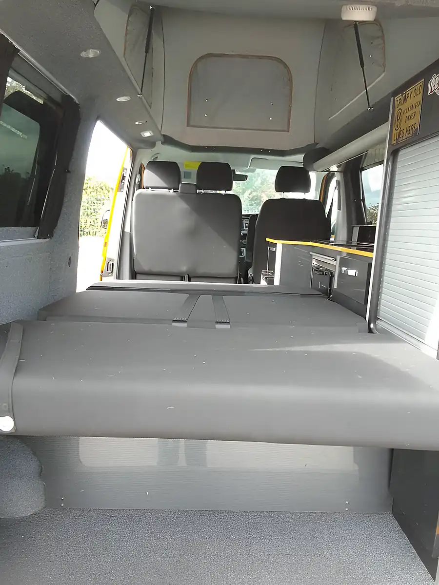 Used 2021 Volkswagen Transporter Campervan Yellow - Interior and Exterior details 16