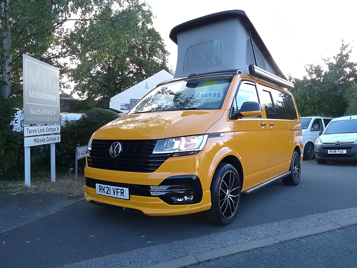 Used 2021 Volkswagen Transporter Campervan Yellow - Interior and Exterior details 2