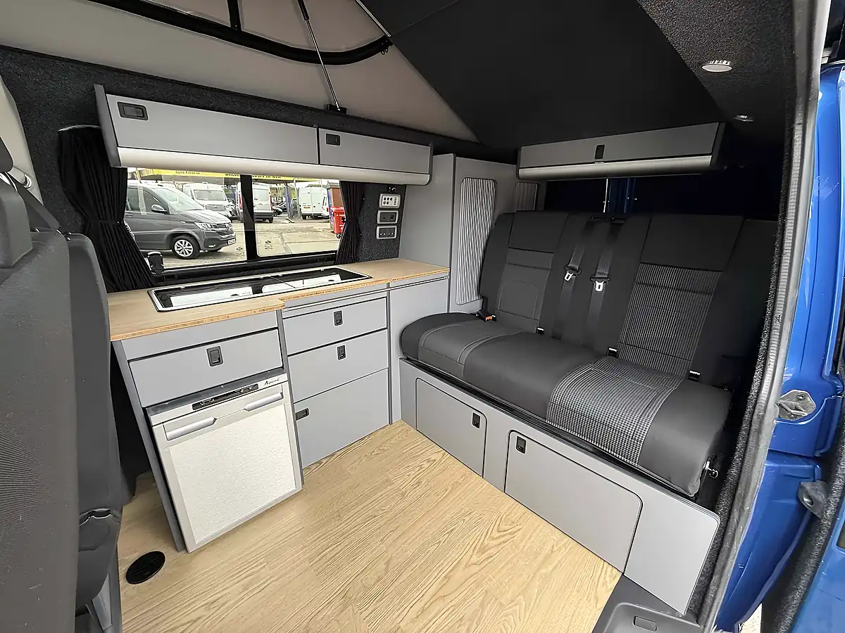 Used 2021 Volkswagen Transporter T28 Camper Blue - Interior and Exterior details 10